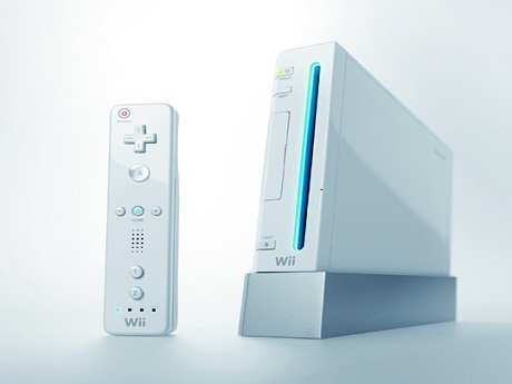 Teens play Wii video games in the library