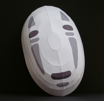 Three dimensional paper mask.