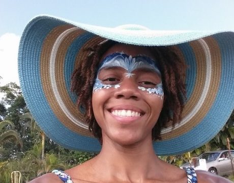 lady with face painting