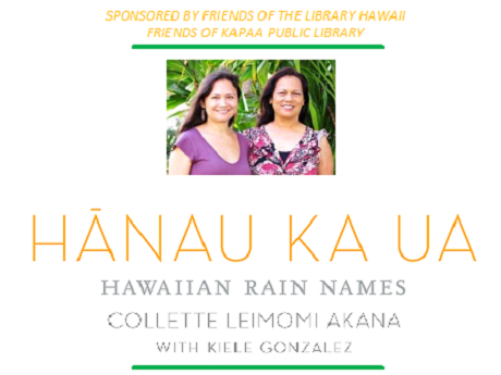 Authors of a rain book talk about rain names