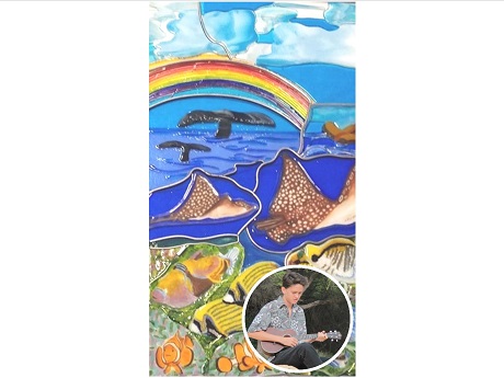 Stained Glass Art by Anna Honda and Ukulele with Anthony Pfluke