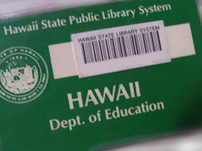 HSPLS green library card