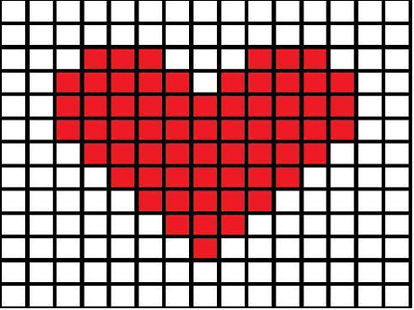 cross stitch red heart