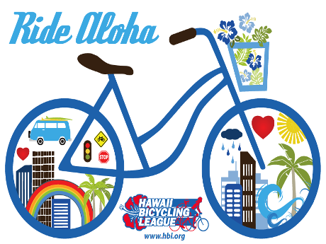 Hawaii Bicycling League's Ride Aloha logo