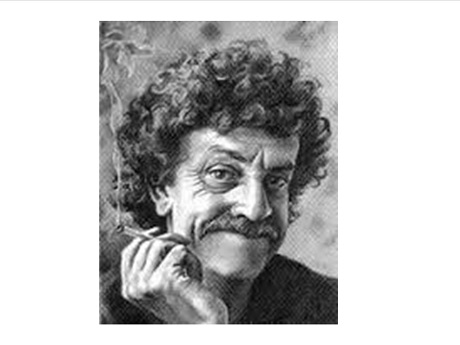 headshot of Kurt Vonnegut with a cigarette