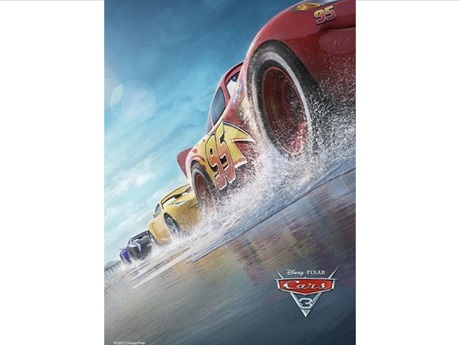 animated cars racing for movie Cars 3