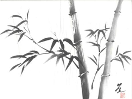Sumi-e painting by Hisae Shouse
