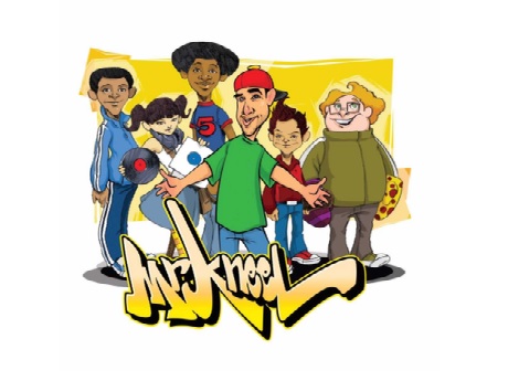 Cartoon image of Mr. Kneel and friends