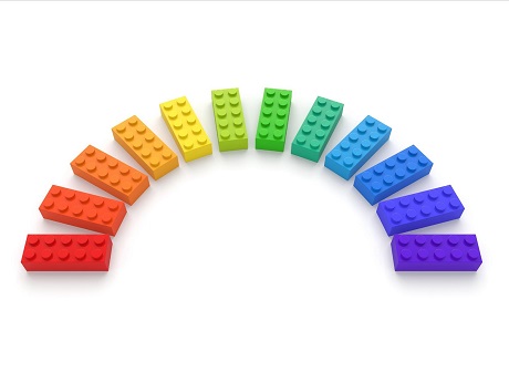 LEGO rainbow