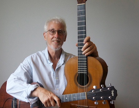 Lee Eisenstein with two guitars.