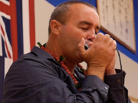 Danilo Marrone playing the Harmonica