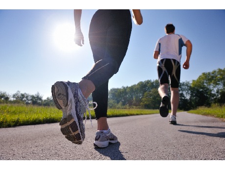 Two joggers