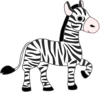 cartoon zebra