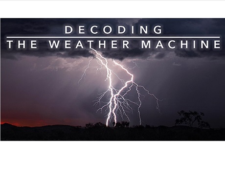 Lightning Storm with Title of Movie