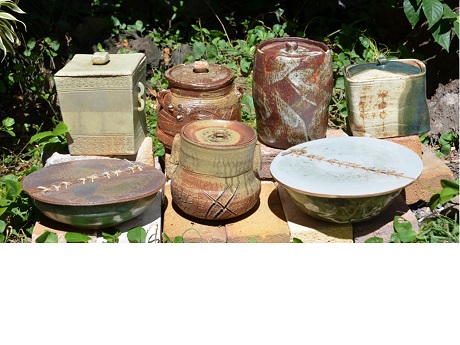 Assortment of clay containers
