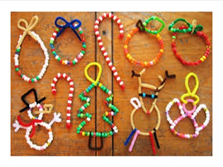 Pipe cleaner Christmas ornaments
