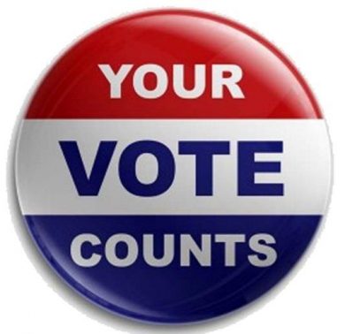 Button with text Your Vote Counts