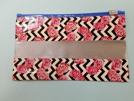 zipper bag with duct tape