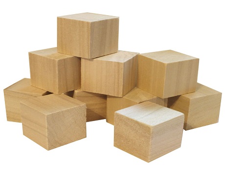 Wooden building blocks