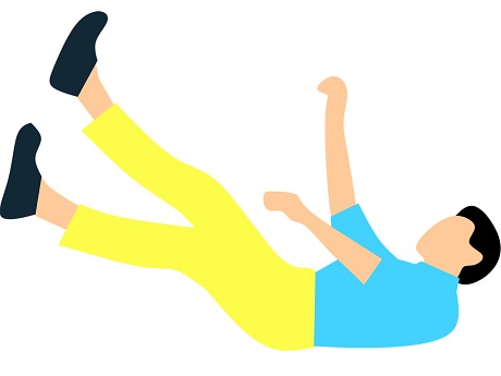 Illustration of man falling