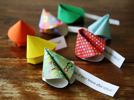 Paper fortune cookies