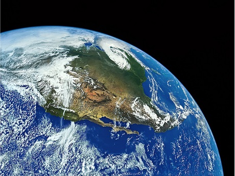 Earth view from space