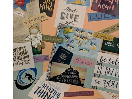 Vision board collage