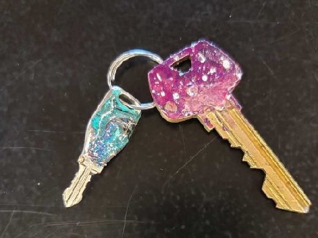 Galaxy painted Keys