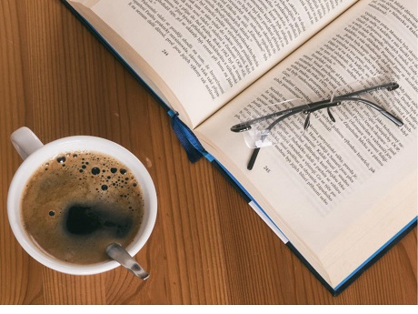 Coffee and book