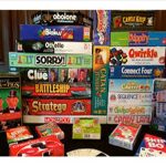 Stack of board games