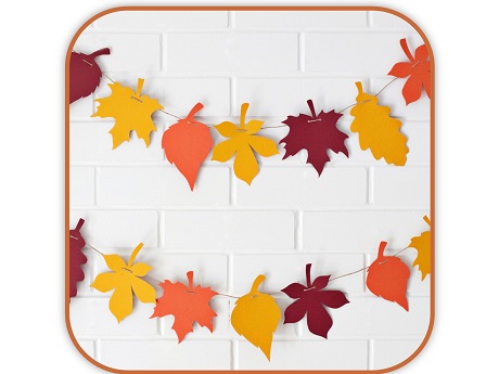 Paper Fall Leaf garland