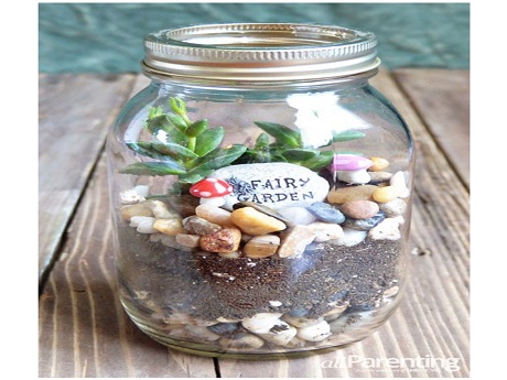 Fairy Garden themed terrarium