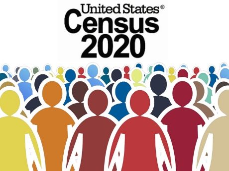 US Census 2020 Logo and people graphic