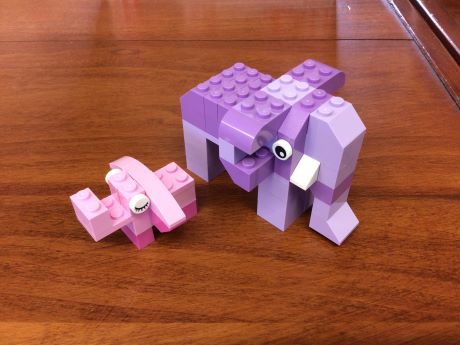 Two Lego Elephants