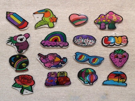 Shrinky Dinks charms