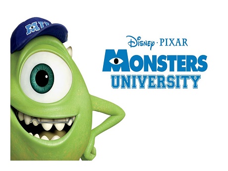 monster wearing baseball cap.