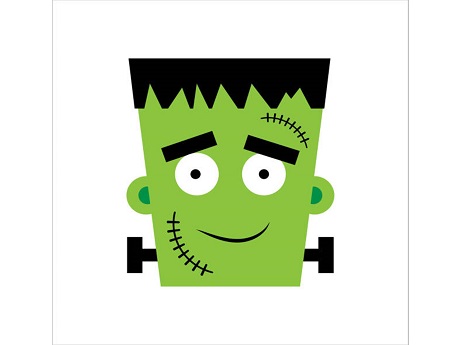 clipart frankenstein head