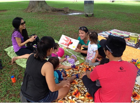 storytime in the park