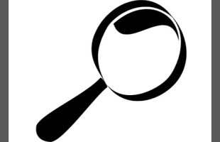 clipart black magnifying glass