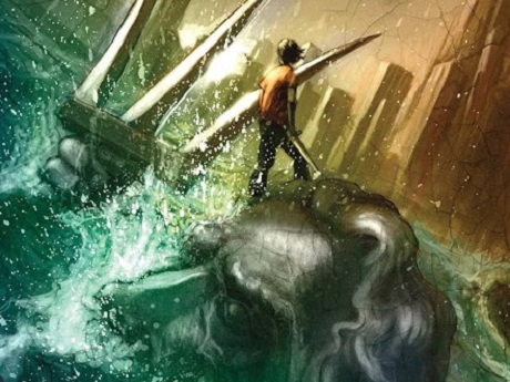 Lightning Thief image. Percy Jackson on Poseidon.